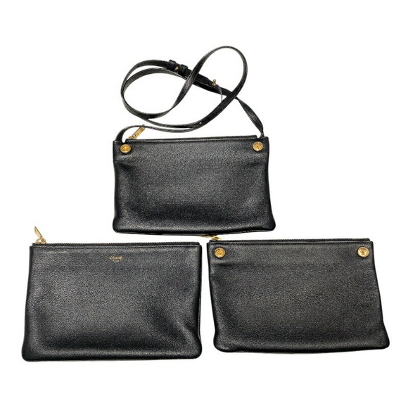 Celine Trio Small Leather Black - Picture 14 of 14